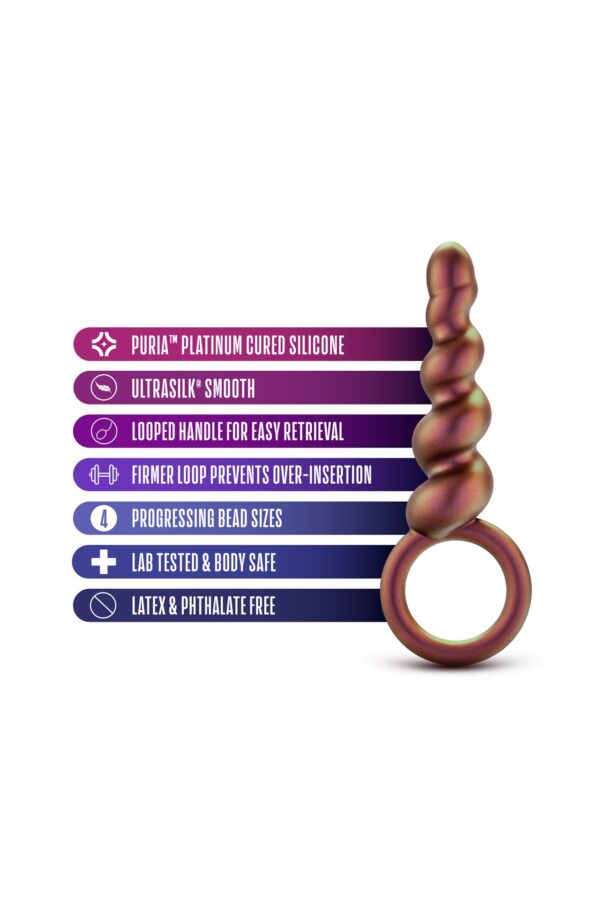 ANAL ADVENTURES MATRIX DUO LOOP PLUG COPPER - obrazek 4