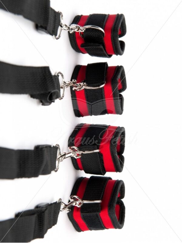 Red Wrist And Ankle Bed Restrain - obrazek 4