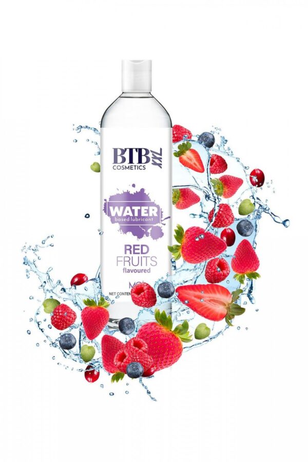 BTB WATER BASED FLAVORED RED FRUITS LUBRICANT 250ML - obrazek 4