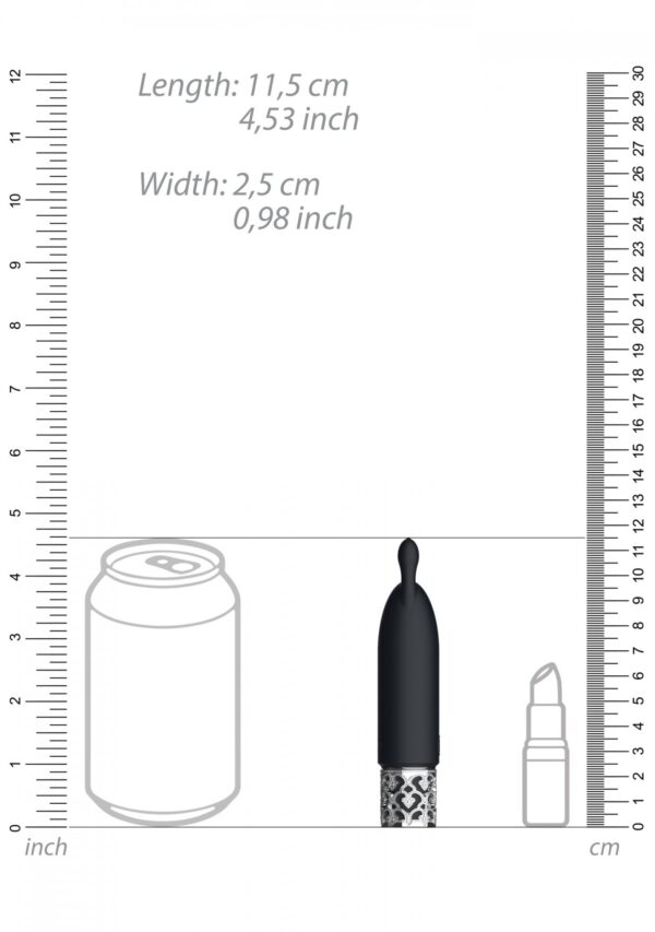 Twinkle   Rechargeable Silicone Bullet   Black - obrazek 4