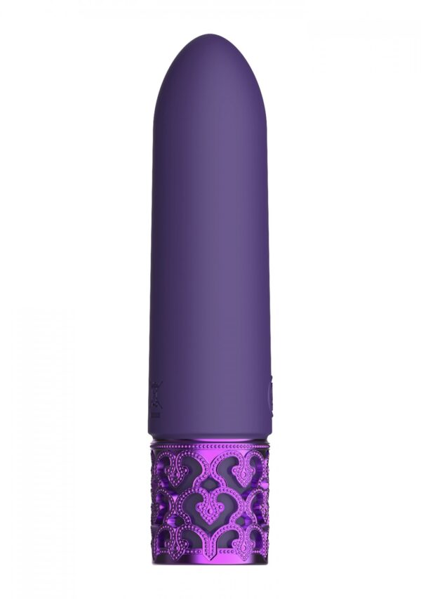Imperial   Rechargeable Silicone Bullet   Purple - obrazek 4