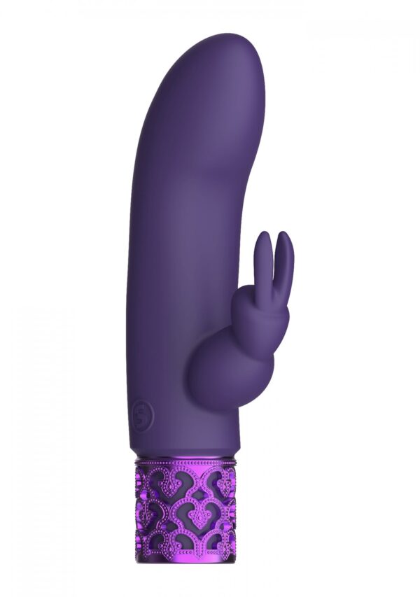 Dazzling   Rechargeable Silicone Bullet   Purple - obrazek 4