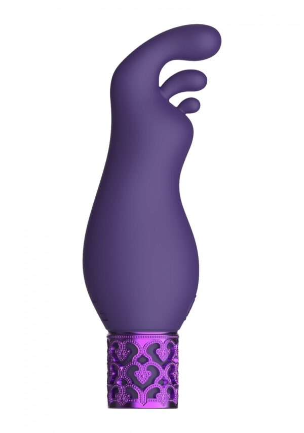 Exquisite   Rechargeable Silicone Bullet   Purple - obrazek 4