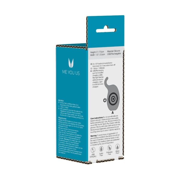 Me You Us Wild Pleasure Trunk Vibrator Turquoise - obrazek 4