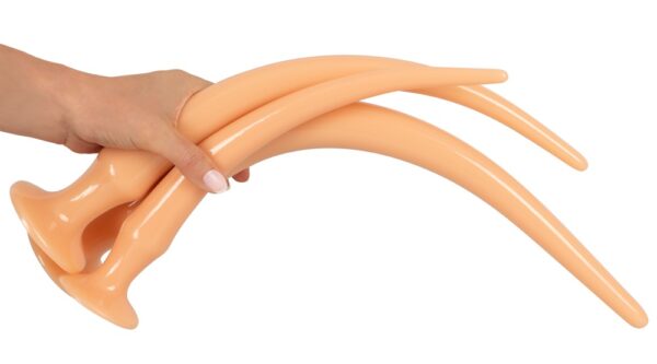 Super Long Butt Plug Set flesh - obrazek 4