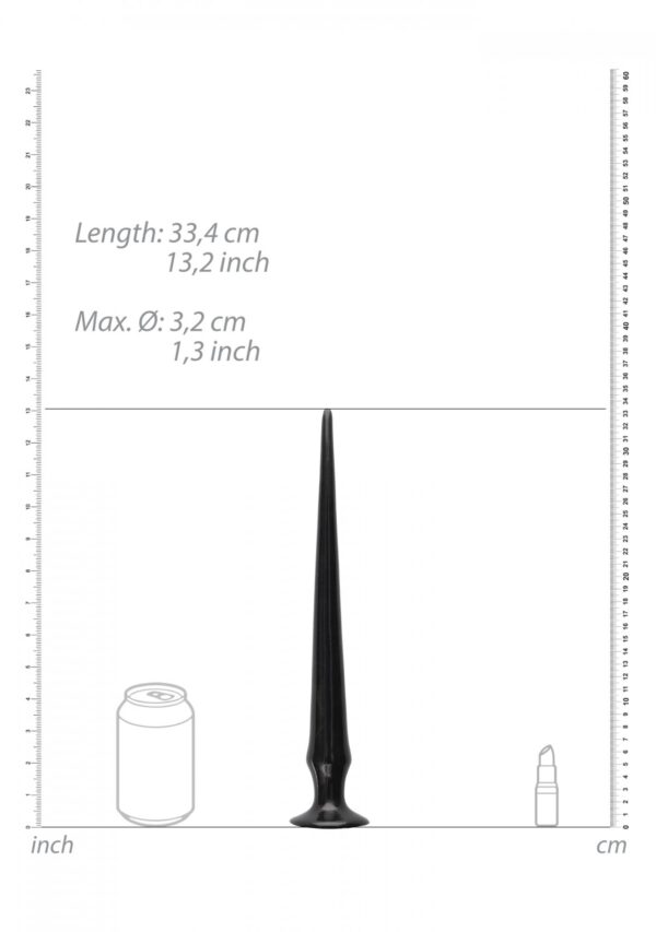 Ass Spike Dildo   33 cm   Black - obrazek 4