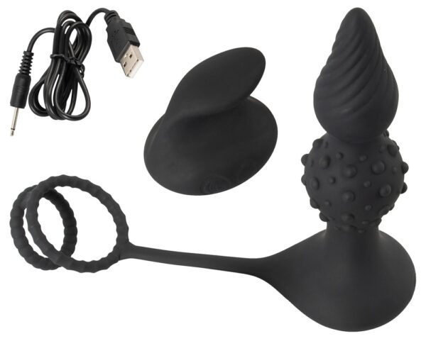 Rebel RC butt plug with cock&b - obrazek 4
