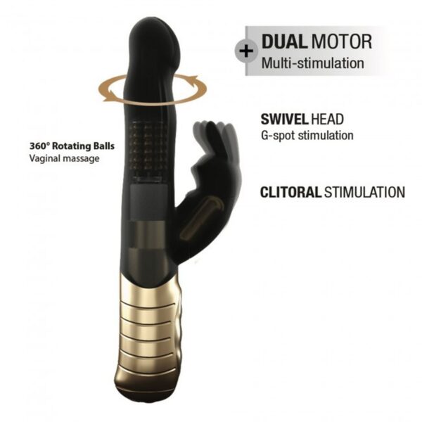 BABY RABBIT BLACK & GOLD 2.0   RECHARGEABLE - obrazek 4