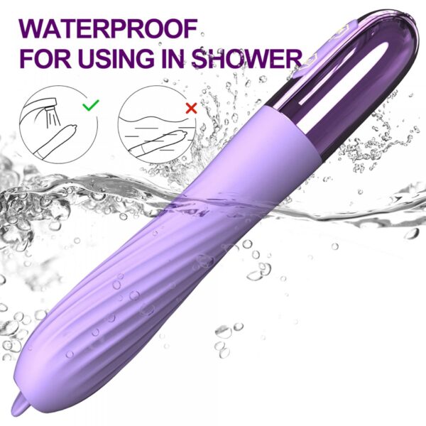 Wibrator Silicone Vibrator USB, 10 vibration modes, Heating - obrazek 4