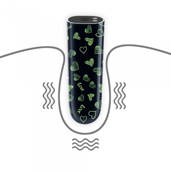 Rechargeable Glow in the dark Heart Massager - obrazek 4