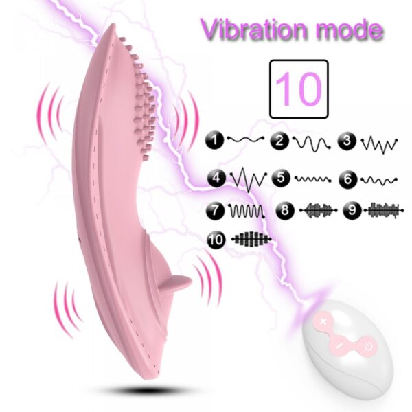 Wibrator Strap on Vibrator 01  Pink - obrazek 4