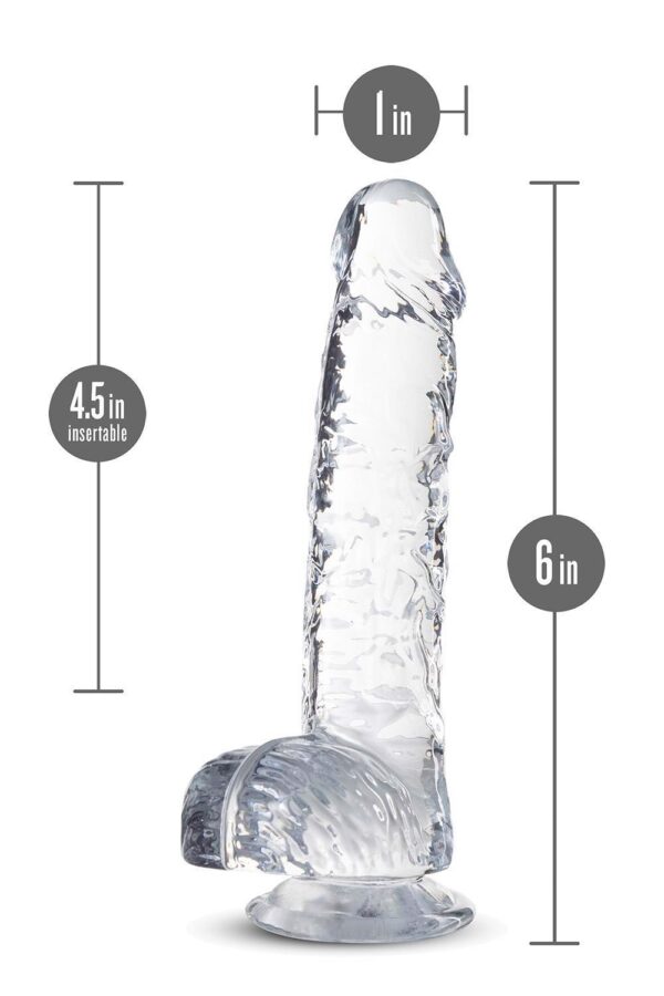 NATURALLY YOURS  6 CRYSTALLINE DILDO  DIAMOND - obrazek 4