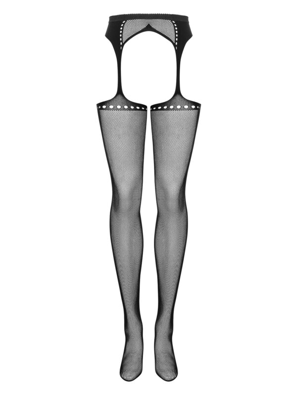 Bielizna Garter stockings S314 czarny  S/M/L - obrazek 4