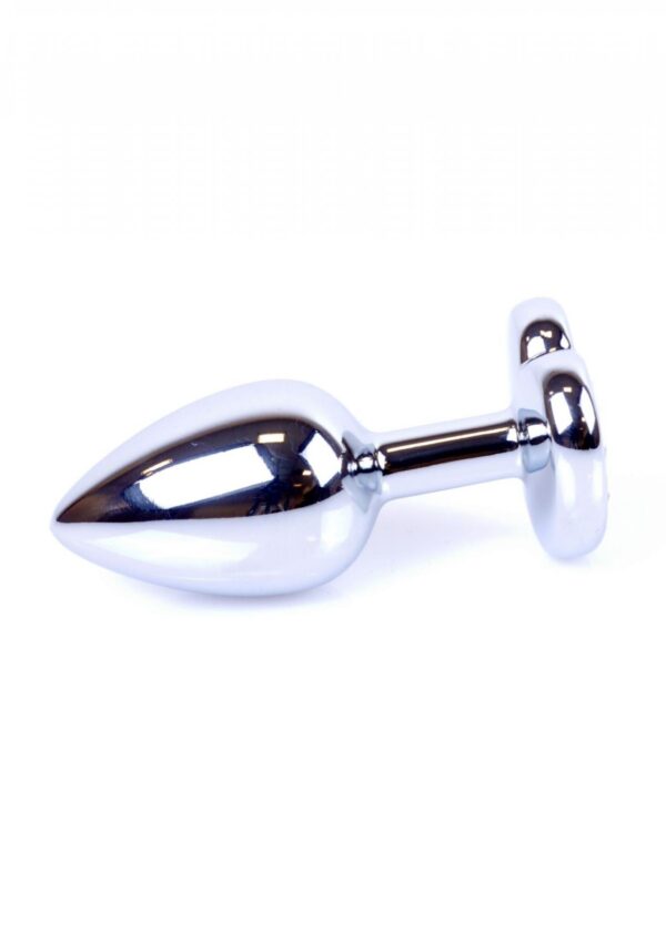 Plug Jewellery Silver  Heart PLUG  Clear - obrazek 4