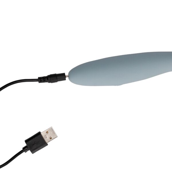 Ultra Soft Silicone G Spot Vibrator   Basalt Grey - obrazek 4