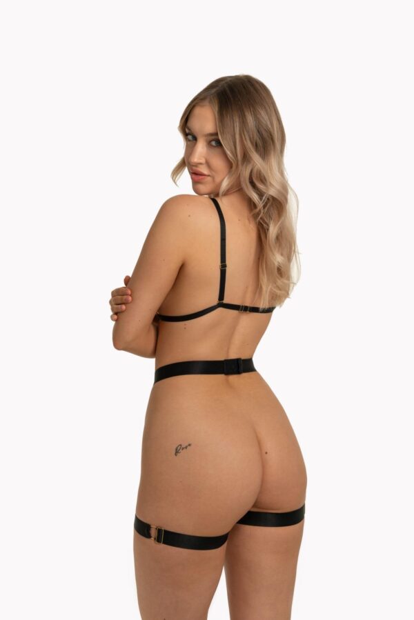 AUBREY HARNESS SET BRA+BELT L/XL - obrazek 4