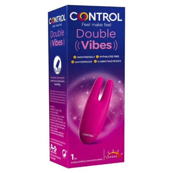 Control Double Vibes   masażer króliczek - obrazek 4