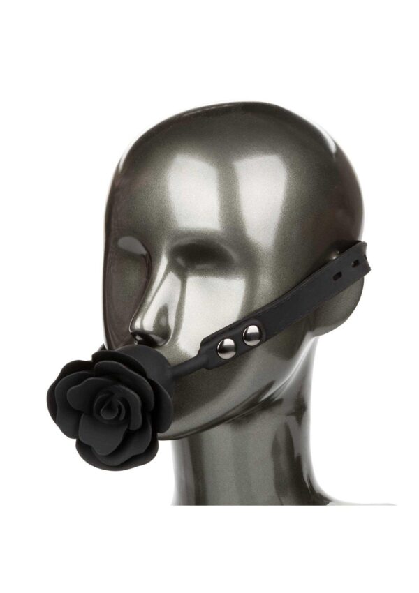 Removable Rose Gag Black - obrazek 4
