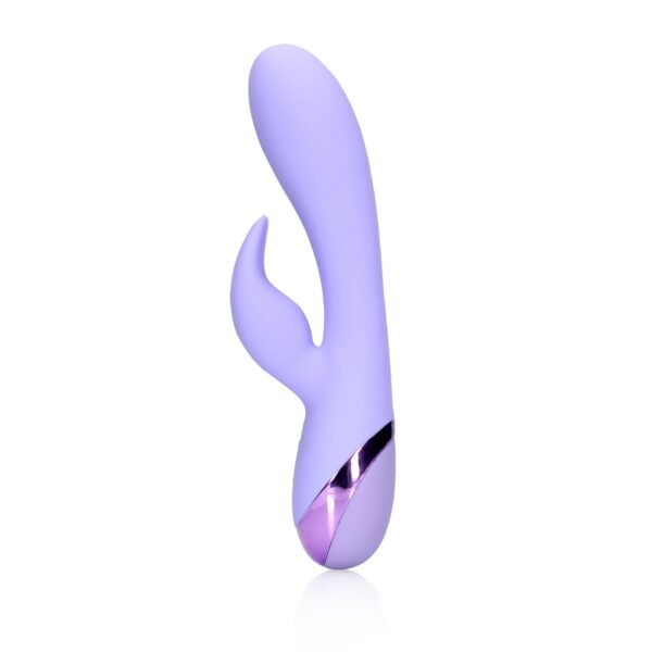 Smooth Silicone Rabbit Vibrator   Digital Lavender - obrazek 4