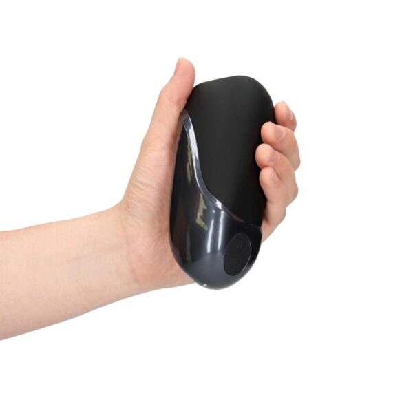 Vibrating Masturbator Sleeve   Licorice Black - obrazek 4