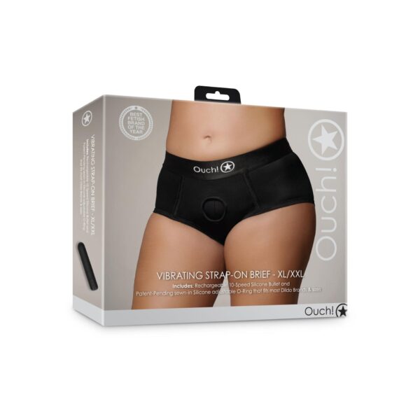 Vibrating Strap on Brief   XL/XXL - obrazek 4