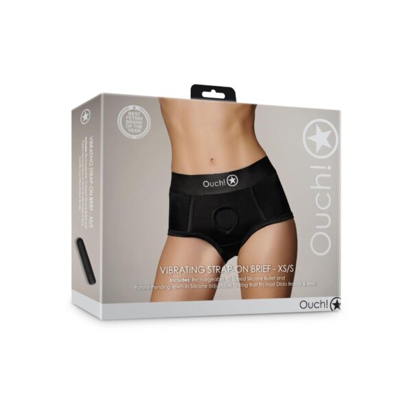 Vibrating Strap on Brief   XS/S - obrazek 4