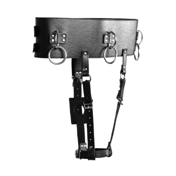Belt with Vibrator Holder   Black - obrazek 4