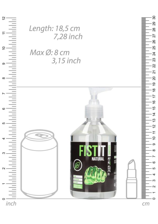 Natural Water Based Lubricant   17 fl oz / 500 ml   Pump - obrazek 4
