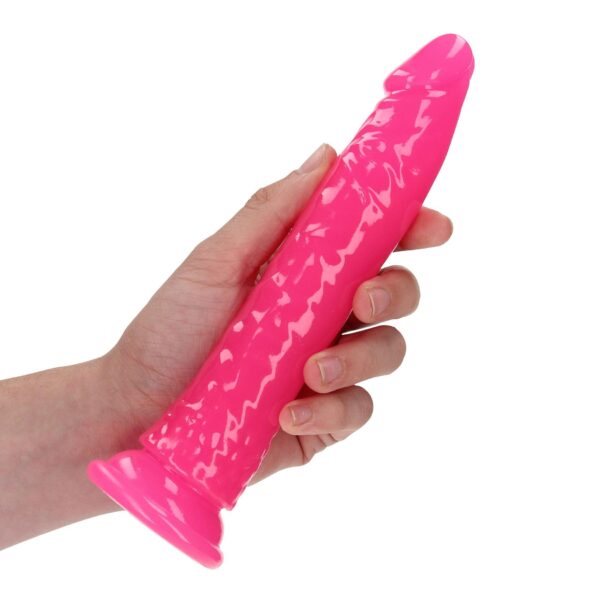 Slim Realistic Dildo with Suction Cup   Glow in the Dark   8 / 20 cm - obrazek 4