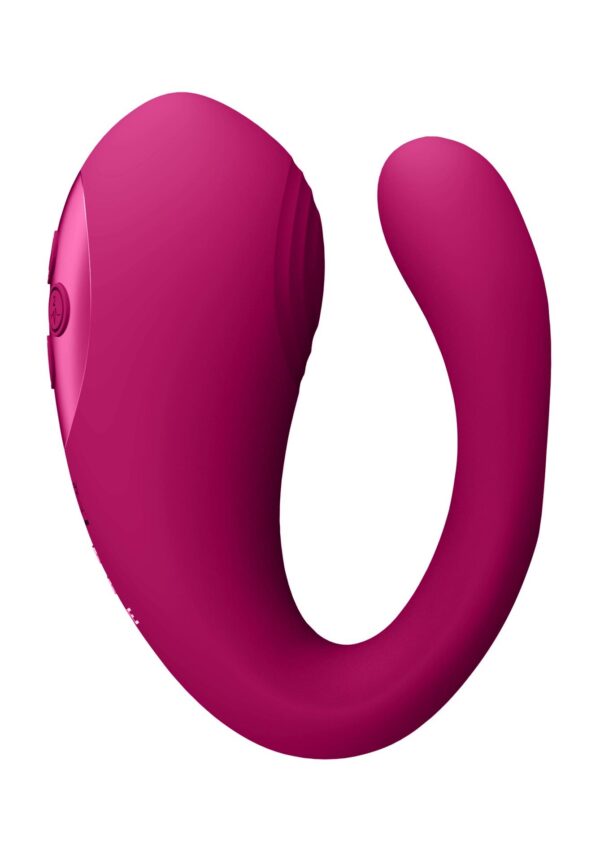 Yoko   Triple Action Vibrator Dual Prongs with Clitoral Pulse Wave - obrazek 4