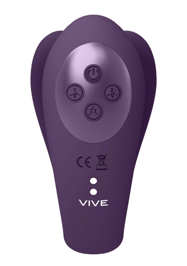 Yoko   Triple Action Vibrator Dual Prongs with Clitoral Pulse Wave - obrazek 4
