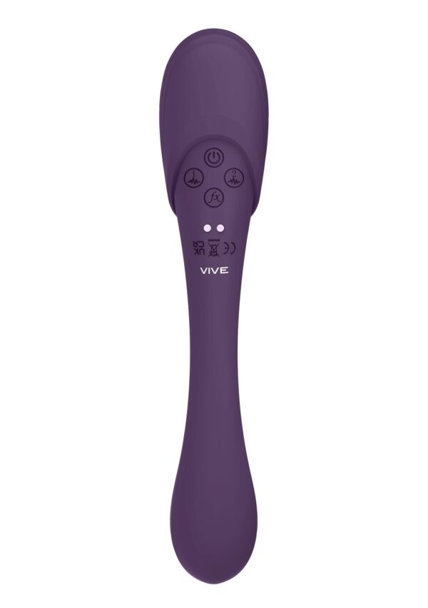 Mirai   Double Ended Pulse Wave & Air Wave Bendable Vibrator - obrazek 4