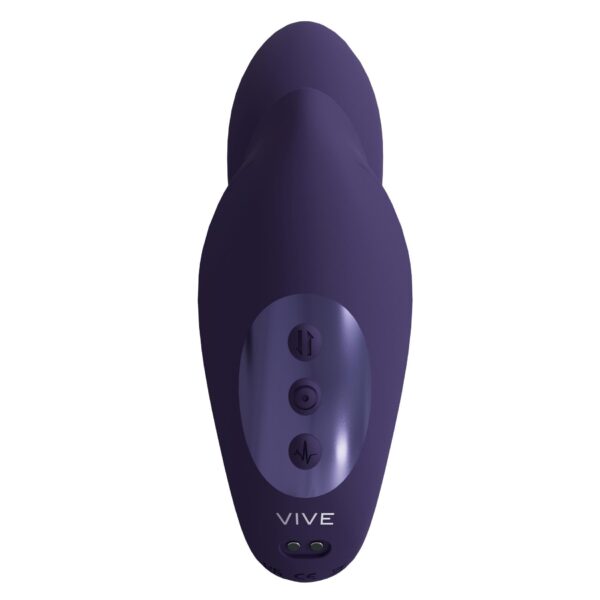 VIVE   Yuki   Rechargeable Dual Motor   G Spot Vibrator with Massaging Beads   Purple - obrazek 4