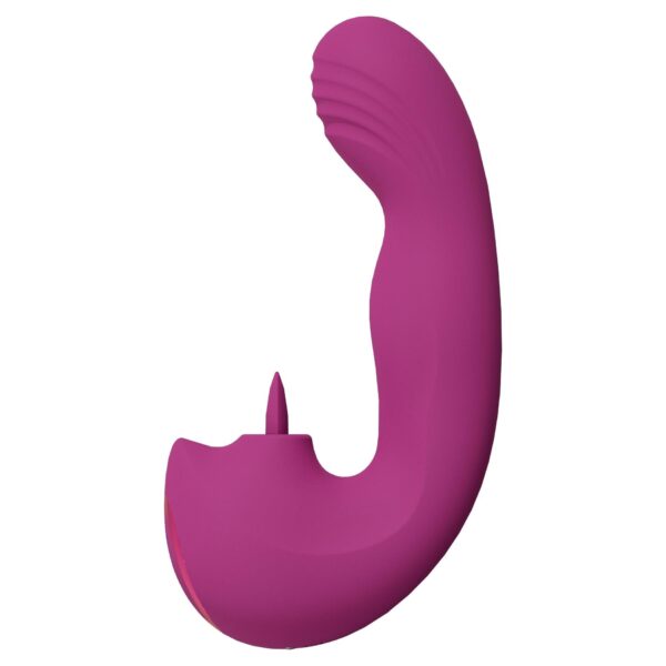 VIVE   Yumi   Rechargeable Triple Motor   G Spot Finger Motion Vibrator and Flickering Tongue Stimulator - obrazek 4