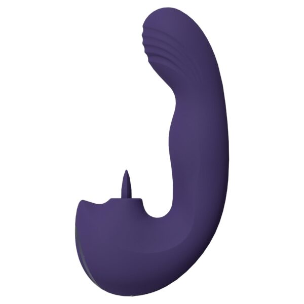 VIVE   Yumi   Rechargeable Triple Motor   G Spot Finger Motion Vibrator and Flickering Tongue Stimul - obrazek 4