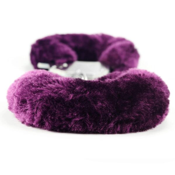 Fetish Pleasure Fluffy Handcuffs Purple - obrazek 4