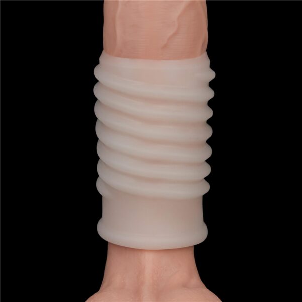 Vibrating Spiral Knights Ring (White) - obrazek 4