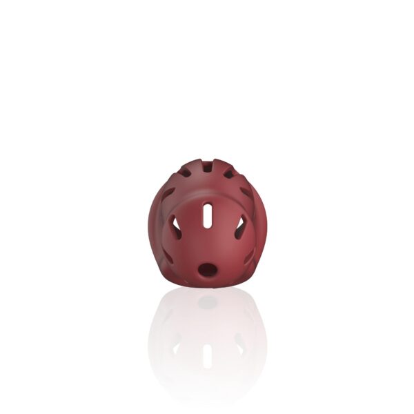 Model 28   Ultra Soft Silicone Chastity Cage   Red - obrazek 4