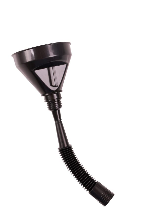 Open Mouth Gag Head Harness with Funnel   Black - obrazek 4