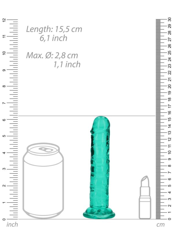 Straight Realistic Dildo with Suction Cup   6 / 14,5 - obrazek 4