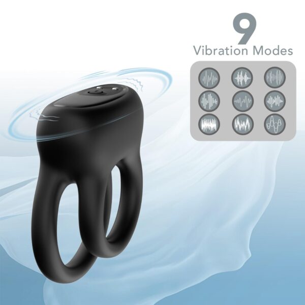 Dualo Black, 9 vibration functions - obrazek 4