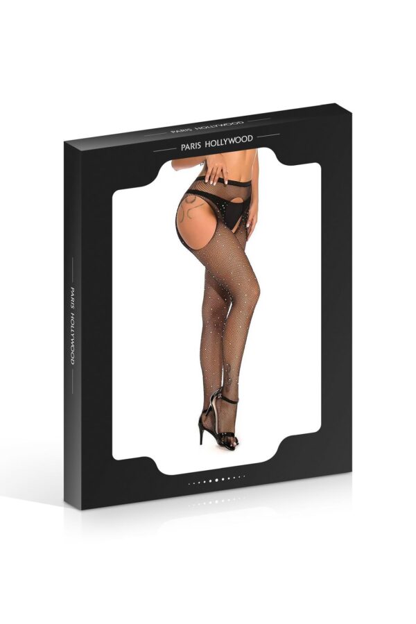 BLACK STRASS OPEN TIGHTS TU (Size: TU) - obrazek 4