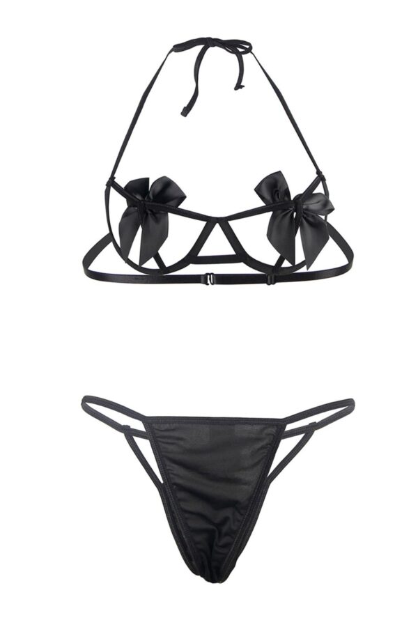 SET 2 PCS BLACK BOWS TU (Size: TU) - obrazek 4