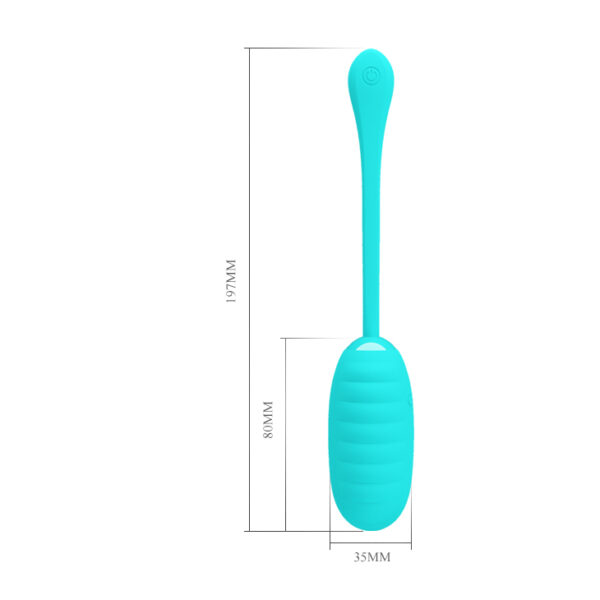 PRETTY LOVE   KIRK EGG Blue 12 function vibrations - obrazek 4