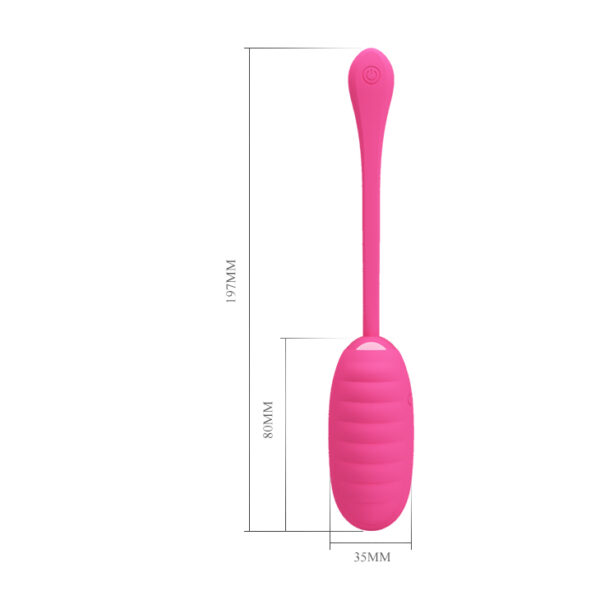 PRETTY LOVE   KIRK EGG Pink 12 function vibrations - obrazek 4