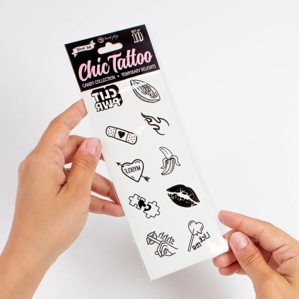 SET of 10 TEMPORARY TATTOOS   CANDY COLLECTION - obrazek 4