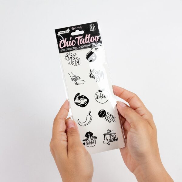 SET of 10 TEMPORARY TATTOOS   SPICY COLLECTION - obrazek 4
