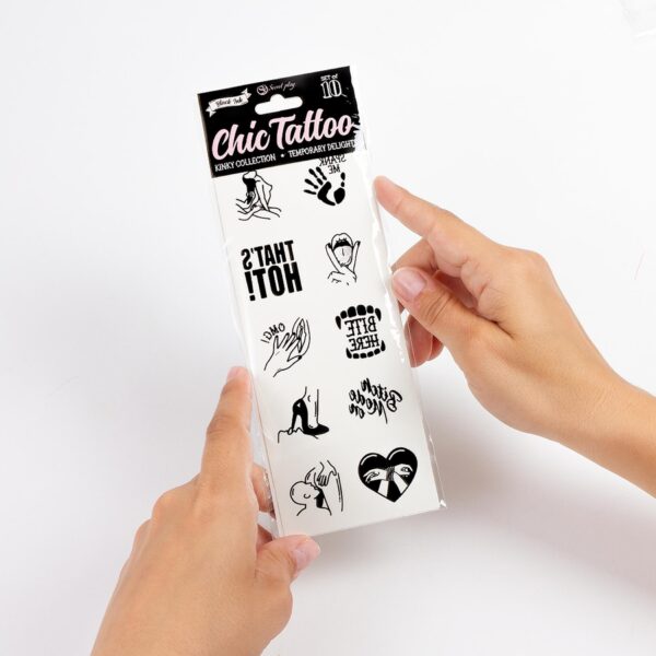 SET of 10 TEMPORARY TATTOOS   KINKY COLLECTION - obrazek 4