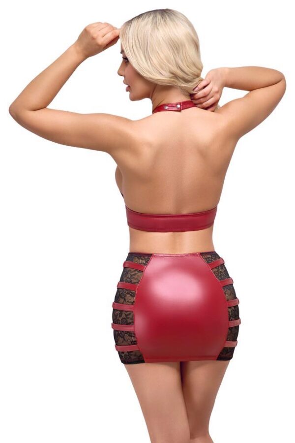 Top & Skirt red M - obrazek 4