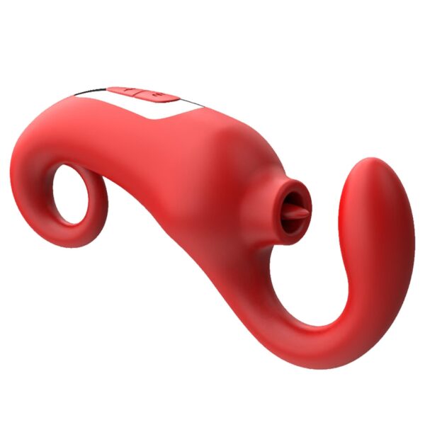 Wibrator Merfi, 10 vibration functions, 10 frequency tongue licking USB - obrazek 4